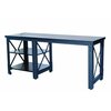 Duramax Weston 72in. Industrial Metal & Wood desk with shelves 68052